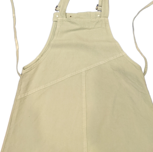 HUGO BOSS Light Green Denim Overall Retro 90s Style Dress/Jumper Skirt Size S/M - Picture 7 of 16